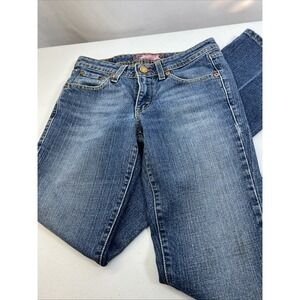 Levi's 518 Women's Superlow Blue Denim Boot Cut Boho Jeans Juniors Size 3 Long